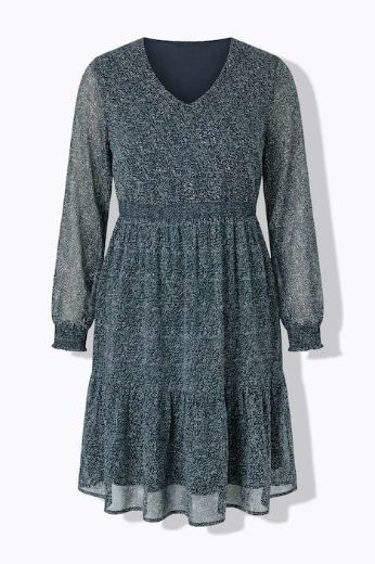 Moda za polnejše Haljina dugih rukava dvoslojna plus velikost, xxl, Ulla Popken in Johann Popken (JP1880)