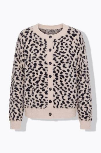 Moda za polnejše Kardigan šireg kroja leopard uzorka plus velikost, xxl, Ulla Popken in Johann Popken (JP1880)