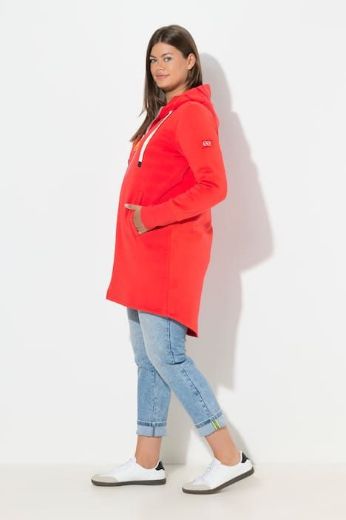 Moda za polnejše Majica dugih rukava s patentnim zatvaračem i kapuljačom dužeg kroja plus velikost, xxl, Ulla Popken in Johann Popken (JP1880)