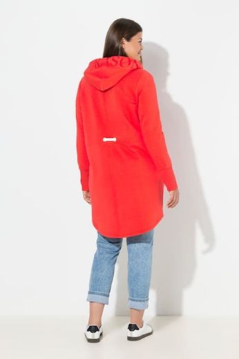 Moda za polnejše Majica dugih rukava s patentnim zatvaračem i kapuljačom dužeg kroja plus velikost, xxl, Ulla Popken in Johann Popken (JP1880)