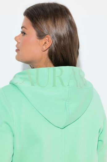 Moda za polnejše Majica dugih rukava s patentnim zatvaračem i kapuljačom dužeg kroja plus velikost, xxl, Ulla Popken in Johann Popken (JP1880)