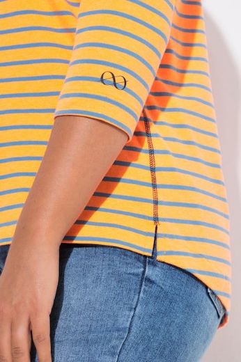 Moda za polnejše Majica dugi rukavi na pruge plus velikost, xxl, Ulla Popken in Johann Popken (JP1880)