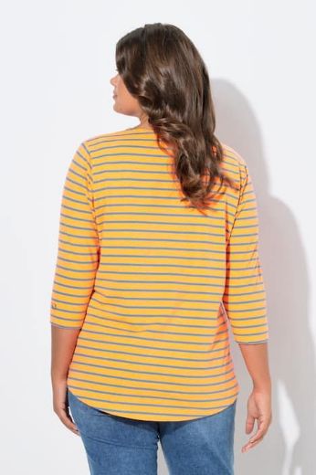 Moda za polnejše Majica dugi rukavi na pruge plus velikost, xxl, Ulla Popken in Johann Popken (JP1880)