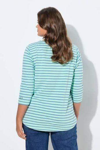 Moda za polnejše Majica dugi rukavi na pruge plus velikost, xxl, Ulla Popken in Johann Popken (JP1880)