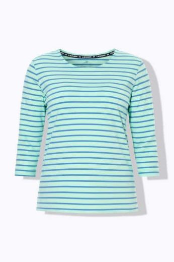 Moda za polnejše Majica dugi rukavi na pruge plus velikost, xxl, Ulla Popken in Johann Popken (JP1880)