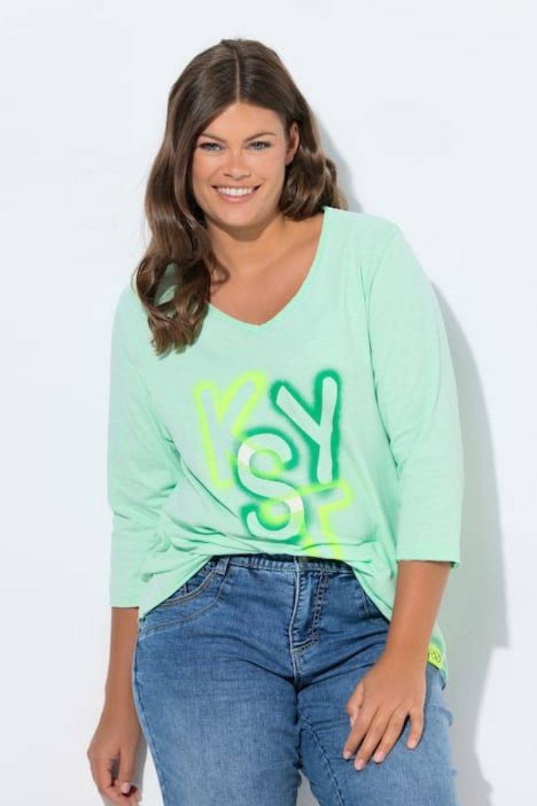 Moda za polnejše Majica kratkih rukava plus velikost, xxl, Ulla Popken in Johann Popken (JP1880)