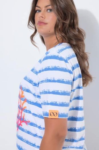 Moda za polnejše Majica kratkih rukava plus velikost, xxl, Ulla Popken in Johann Popken (JP1880)