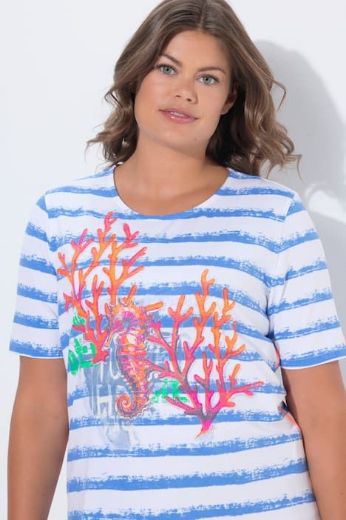 Moda za polnejše Majica kratkih rukava plus velikost, xxl, Ulla Popken in Johann Popken (JP1880)