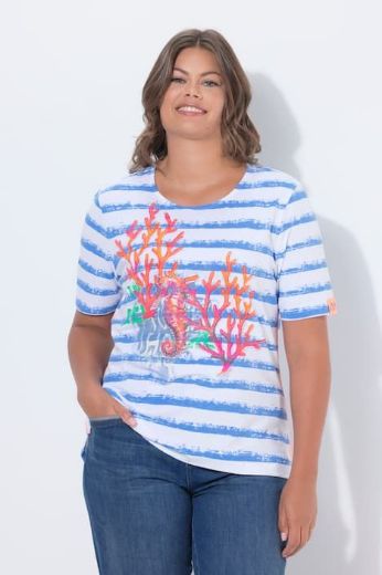 Moda za polnejše Majica kratkih rukava plus velikost, xxl, Ulla Popken in Johann Popken (JP1880)