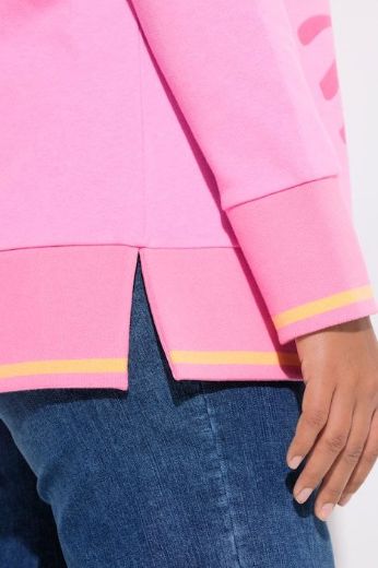 Moda za polnejše Majica dugih rukava s V izrezom plus velikost, xxl, Ulla Popken in Johann Popken (JP1880)