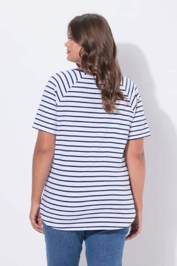 Moda za polnejše Majica kratkih rukava s V izrezom plus velikost, xxl, Ulla Popken in Johann Popken (JP1880)