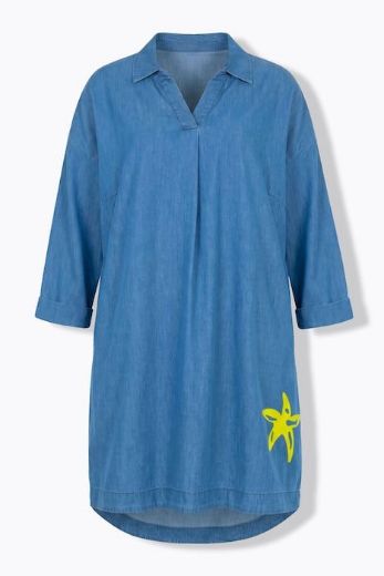 Moda za polnejše Haljna dugih rukava traper plus velikost, xxl, Ulla Popken in Johann Popken (JP1880)