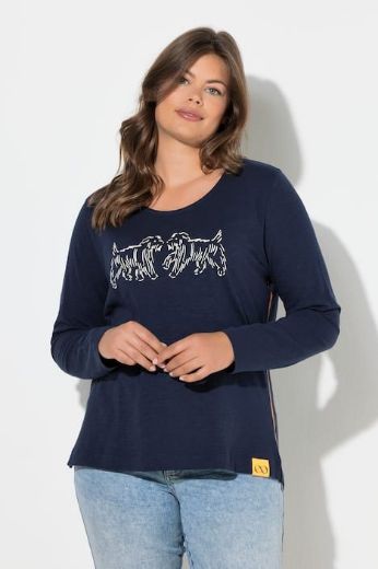 Moda za polnejše Majica dugih rukava plus velikost, xxl, Ulla Popken in Johann Popken (JP1880)