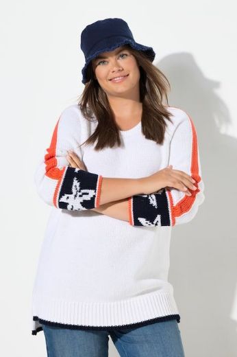Moda za polnejše Pulover pleteni plus velikost, xxl, Ulla Popken in Johann Popken (JP1880)