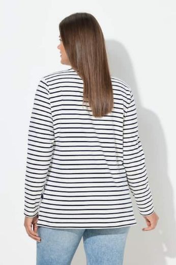 Moda za polnejše Majica dugih rukava na pruge plus velikost, xxl, Ulla Popken in Johann Popken (JP1880)