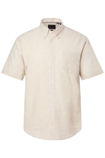 Moda za polnejše Košulja lanena kratki rukavi plus velikost, xxl, Ulla Popken in Johann Popken (JP1880)