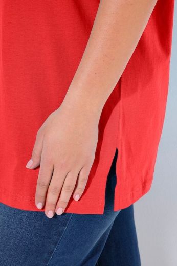 Moda za polnejše Majica V izrez Basic plus velikost, xxl, Ulla Popken in Johann Popken (JP1880)