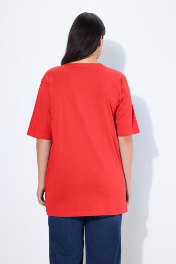 Moda za polnejše Majica V izrez Basic plus velikost, xxl, Ulla Popken in Johann Popken (JP1880)