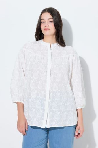 Moda za polnejše Bluza 3/4 rukava plus velikost, xxl, Ulla Popken in Johann Popken (JP1880)