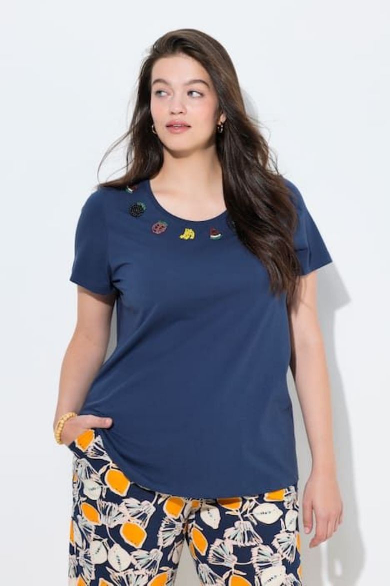 Moda za polnejše Majica kratkih rukava plus velikost, xxl, Ulla Popken in Johann Popken (JP1880)