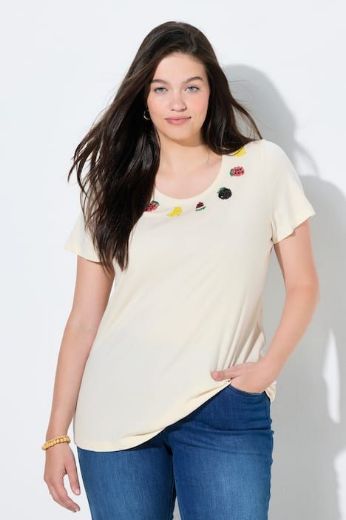 Moda za polnejše Majica kratkih rukava plus velikost, xxl, Ulla Popken in Johann Popken (JP1880)