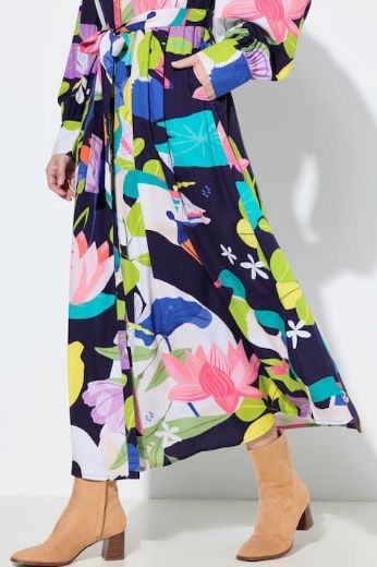 Moda za polnejše Haljina maxi dugih rukava plus velikost, xxl, Ulla Popken in Johann Popken (JP1880)