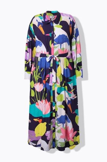 Moda za polnejše Haljina maxi dugih rukava plus velikost, xxl, Ulla Popken in Johann Popken (JP1880)