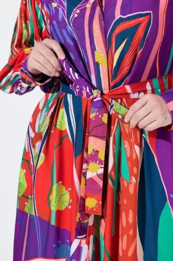 Moda za polnejše Haljina maxi dugih rukava plus velikost, xxl, Ulla Popken in Johann Popken (JP1880)