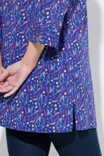 Moda za polnejše Tunika 3/4 rukava V ovratnika plus velikost, xxl, Ulla Popken in Johann Popken (JP1880)