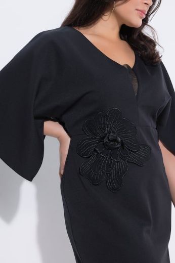 Moda za polnejše Haljina 3/4 rukava svečana plus velikost, xxl, Ulla Popken in Johann Popken (JP1880)