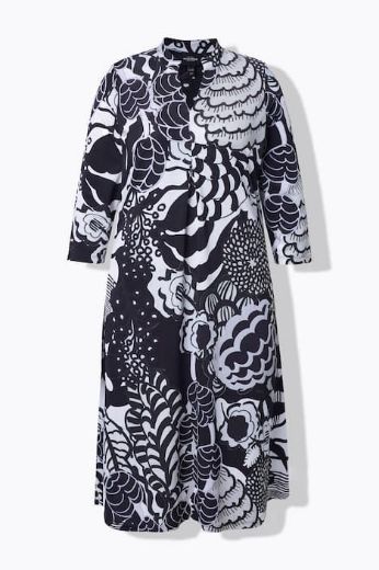 Moda za polnejše Haljina midi 3/4 rukava plus velikost, xxl, Ulla Popken in Johann Popken (JP1880)