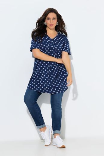 Moda za polnejše Majica kratkih rukava dužeg A kroja plus velikost, xxl, Ulla Popken in Johann Popken (JP1880)