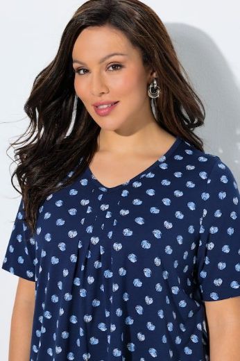 Moda za polnejše Majica kratkih rukava dužeg A kroja plus velikost, xxl, Ulla Popken in Johann Popken (JP1880)