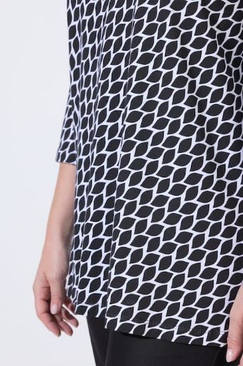 Moda za polnejše Majica 3/4 rukava A kroja plus velikost, xxl, Ulla Popken in Johann Popken (JP1880)