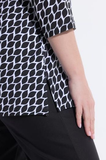 Moda za polnejše Majica 3/4 rukava A kroja plus velikost, xxl, Ulla Popken in Johann Popken (JP1880)