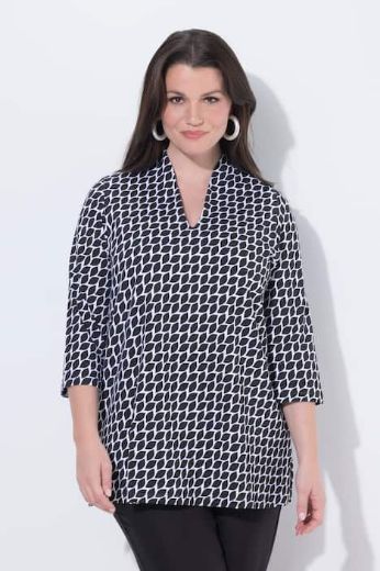 Moda za polnejše Majica 3/4 rukava A kroja plus velikost, xxl, Ulla Popken in Johann Popken (JP1880)