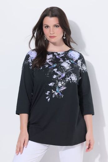 Moda za polnejše Majica 3/4 rukava A kroja plus velikost, xxl, Ulla Popken in Johann Popken (JP1880)