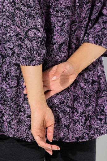 Moda za polnejše Bluza 3/4 rukava plus velikost, xxl, Ulla Popken in Johann Popken (JP1880)