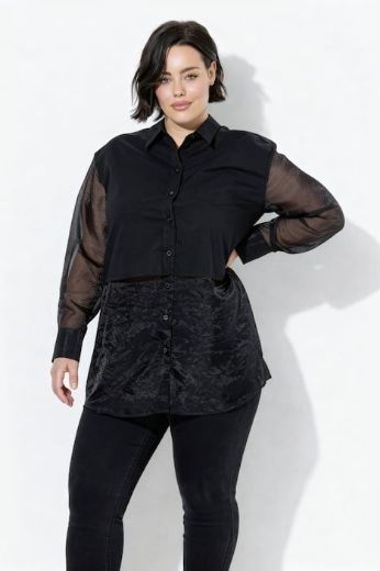 Moda za polnejše Košulja dugih rukava plus velikost, xxl, Ulla Popken in Johann Popken (JP1880)