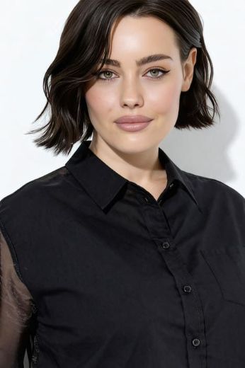 Moda za polnejše Košulja dugih rukava plus velikost, xxl, Ulla Popken in Johann Popken (JP1880)