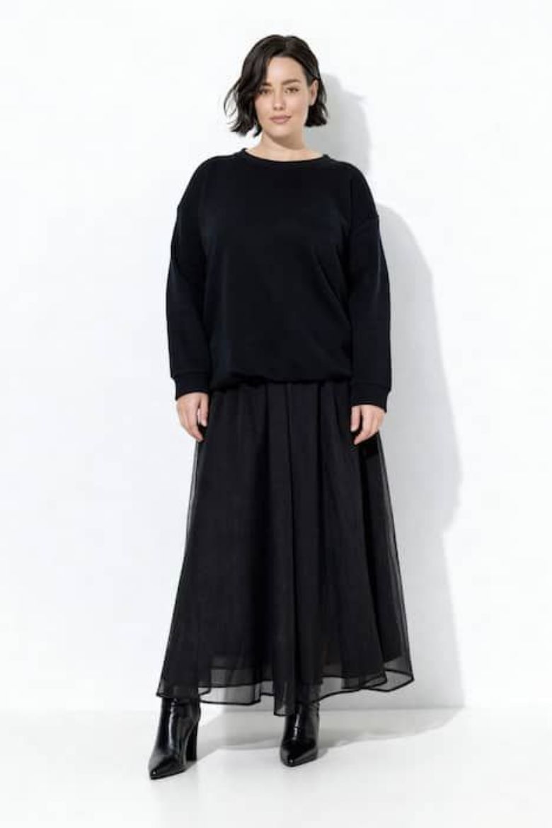 Moda za polnejše Suknja A kroja na volane plus velikost, xxl, Ulla Popken in Johann Popken (JP1880)