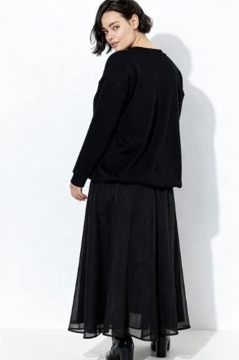 Moda za polnejše Suknja A kroja na volane plus velikost, xxl, Ulla Popken in Johann Popken (JP1880)