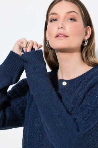 Moda za polnejše Kardigan na kopčanje plus velikost, xxl, Ulla Popken in Johann Popken (JP1880)