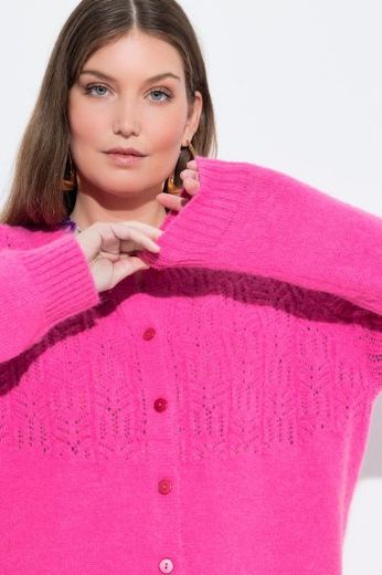 Moda za polnejše Kardigan na kopčanje plus velikost, xxl, Ulla Popken in Johann Popken (JP1880)