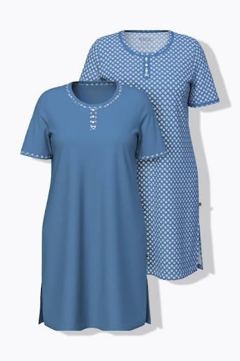 Moda za polnejše Spavaćica kratkih rukava 2 komada plus velikost, xxl, Ulla Popken in Johann Popken (JP1880)