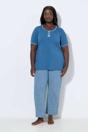 Moda za polnejše Pidžama kratkih rukava i dugih nogavica plus velikost, xxl, Ulla Popken in Johann Popken (JP1880)