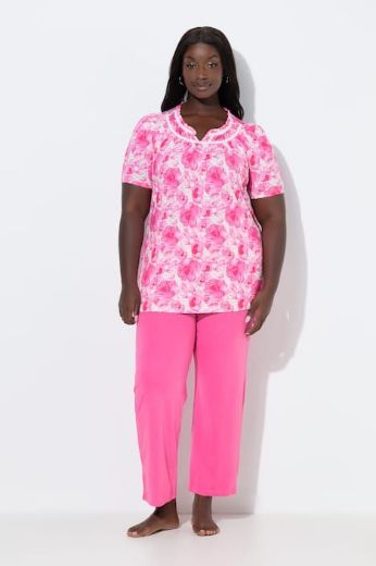 Moda za polnejše Pidžama kratkih rukava i dugih nogavica plus velikost, xxl, Ulla Popken in Johann Popken (JP1880)