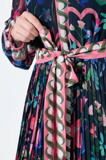 Moda za polnejše Haljina midi dugih rukava A kroja plus velikost, xxl, Ulla Popken in Johann Popken (JP1880)