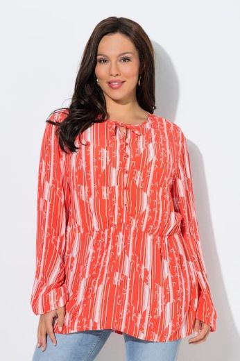 Moda za polnejše Bluza dugih rukava A kroja plus velikost, xxl, Ulla Popken in Johann Popken (JP1880)