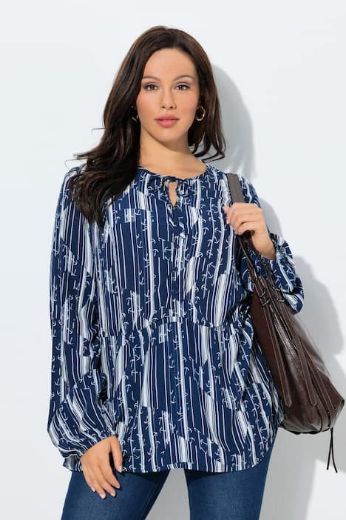 Moda za polnejše Bluza dugih rukava A kroja plus velikost, xxl, Ulla Popken in Johann Popken (JP1880)